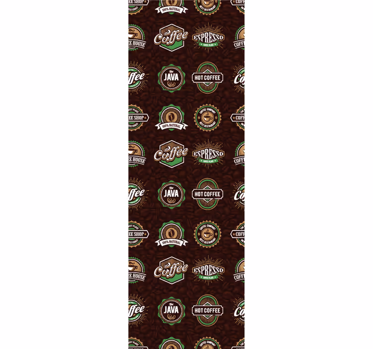 Kitchen blind coffee emblem design - TenStickers