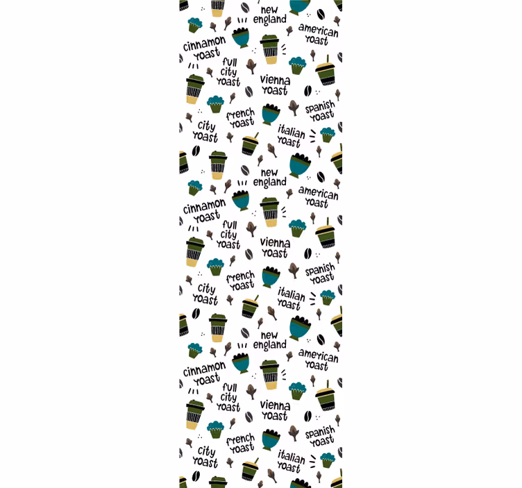 Kitchen blind coffee roast design - TenStickers