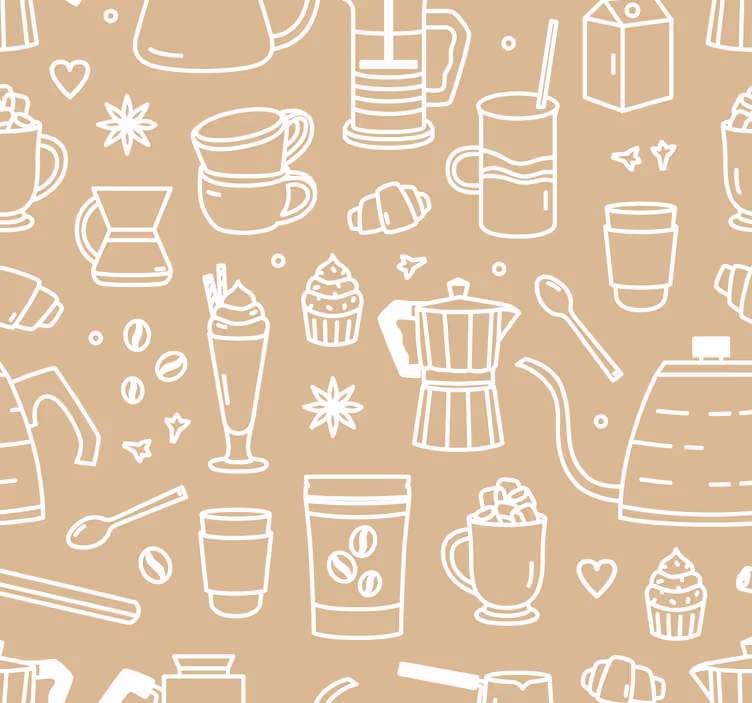 Kitchen blind café theme set - TenStickers