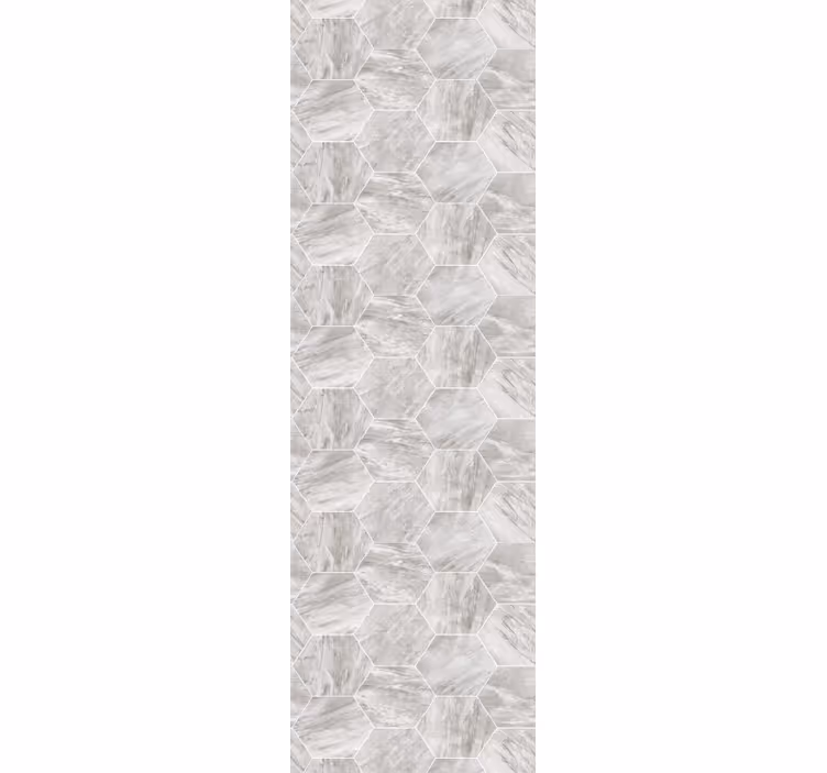 Kitchen blind with gold marble hexagonal pattern - TenStickers