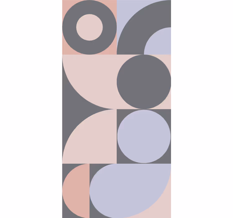 Kitchen blind with geometric circles pattern - TenStickers