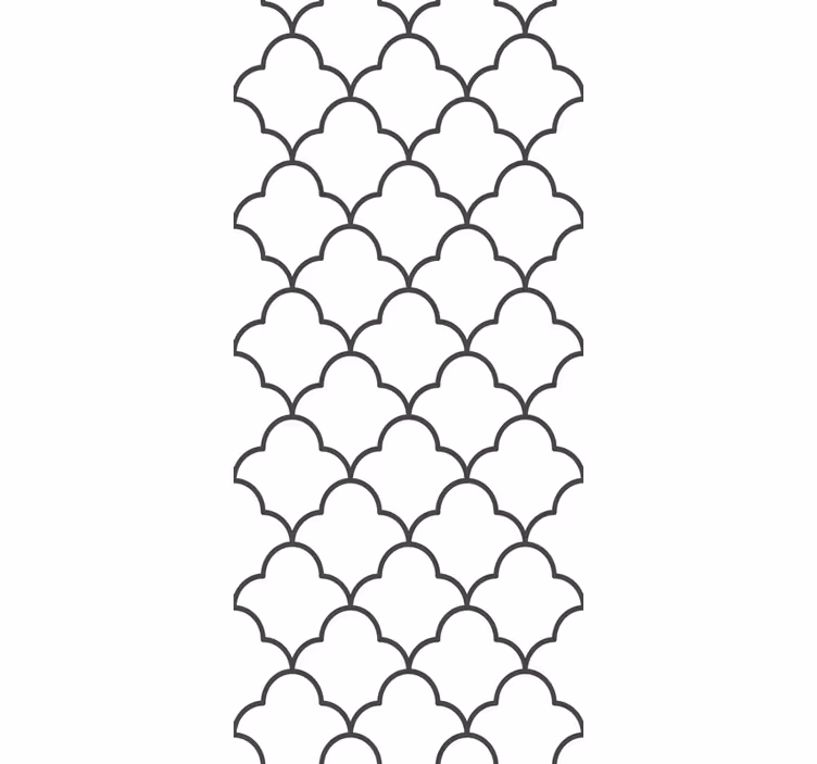 Kitchen blind with geometric moroccan design - TenStickers
