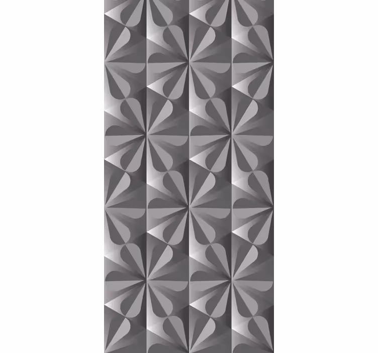 Vintage geometric flower pattern kitchen blind - TenStickers