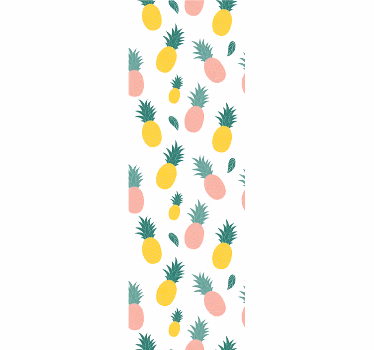 Kitchen blind with pineapple pattern fruits design - TenStickers