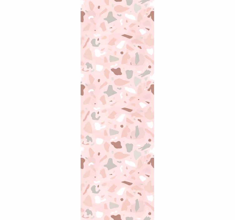 Kitchen blind in pink terrazzo pattern - TenStickers
