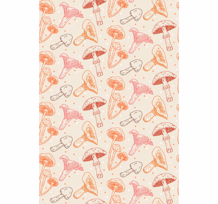 Kitchen blind set of watercolor mushrooms - TenStickers