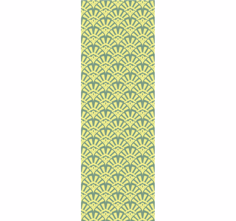 Lemon color 70s pattern kitchen blind - TenStickers