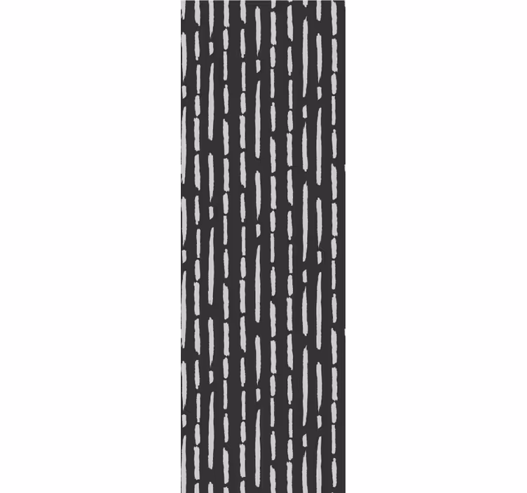 Kitchen blind with striped ink brush pattern - TenStickers