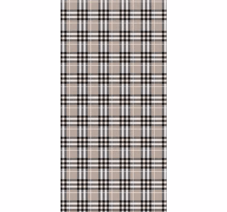 Kitchen blind in traditional scottish grey tartan - TenStickers