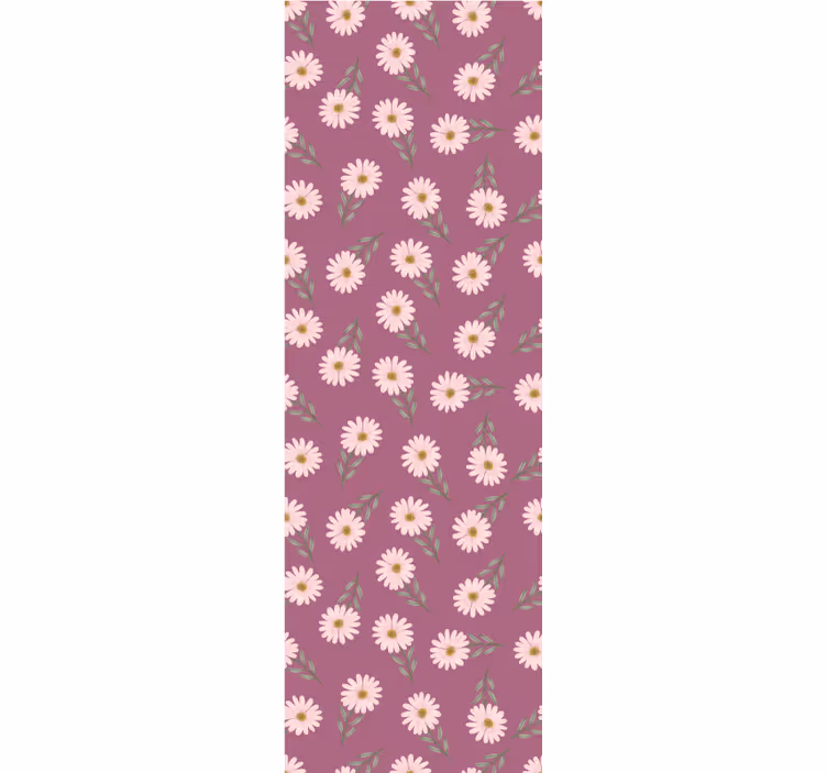 Kitchen blind with little pink daisies pattern - TenStickers