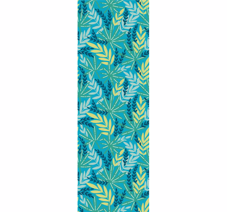 Kitchen blind in blue tropical design - TenStickers
