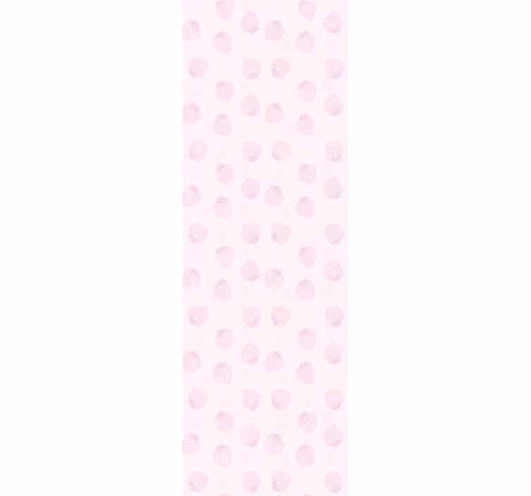 Strawberries pattern on pink kitchen blind - TenStickers
