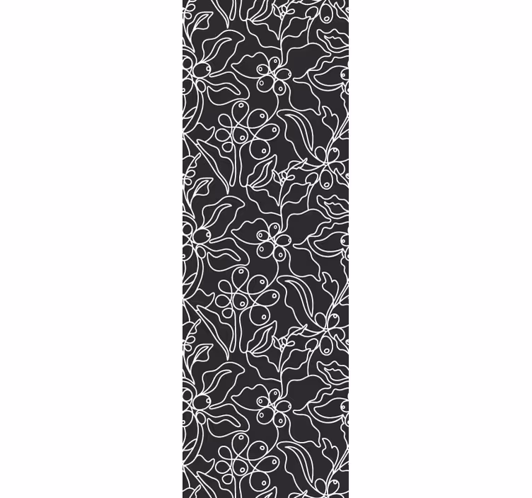 Kitchen blind coffee art line elegant design - TenStickers