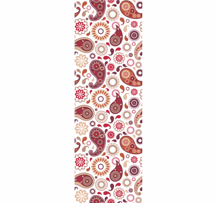 Kitchen blind with white paisley pattern - TenStickers