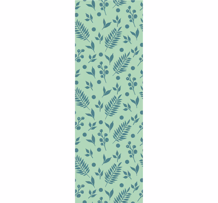 Kitchen blind in green foliage design - TenStickers