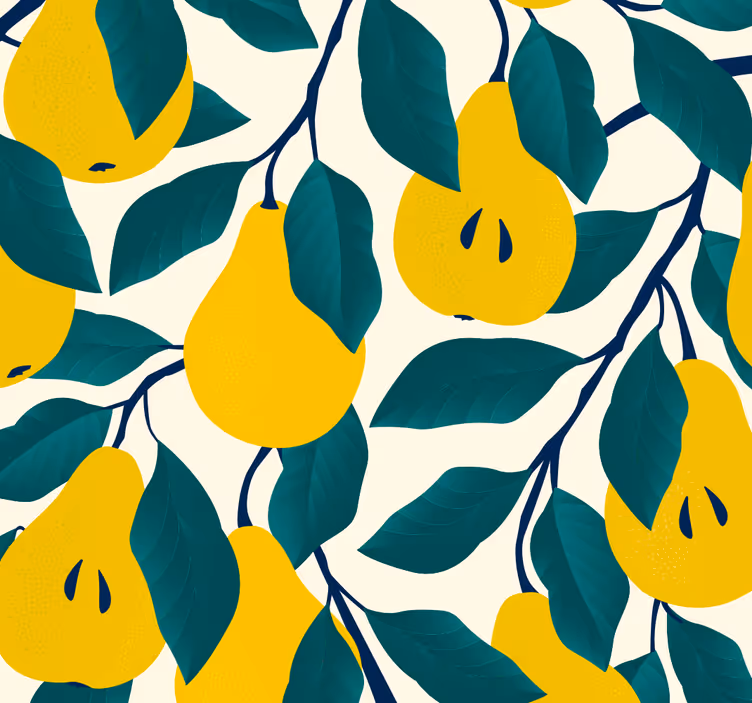Kitchen blind with peers pattern - TenStickers