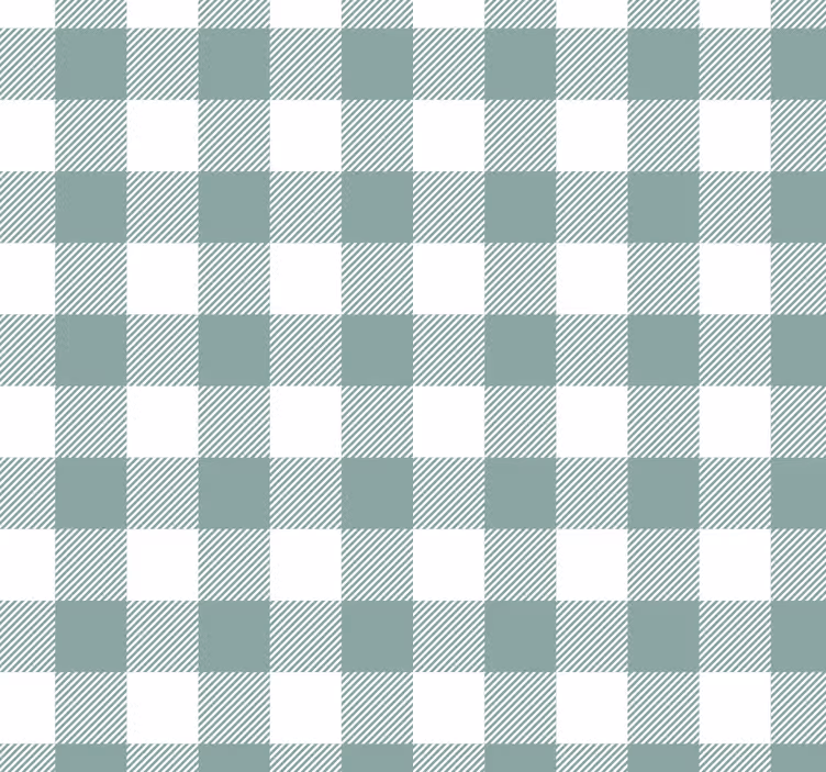 Kitchen blind in green tartan pattern - TenStickers