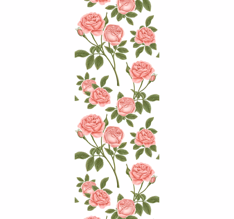 Kitchen blind flowerprint roses - TenStickers