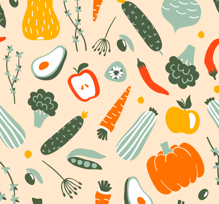 Colorful variety kitchen blind - TenStickers
