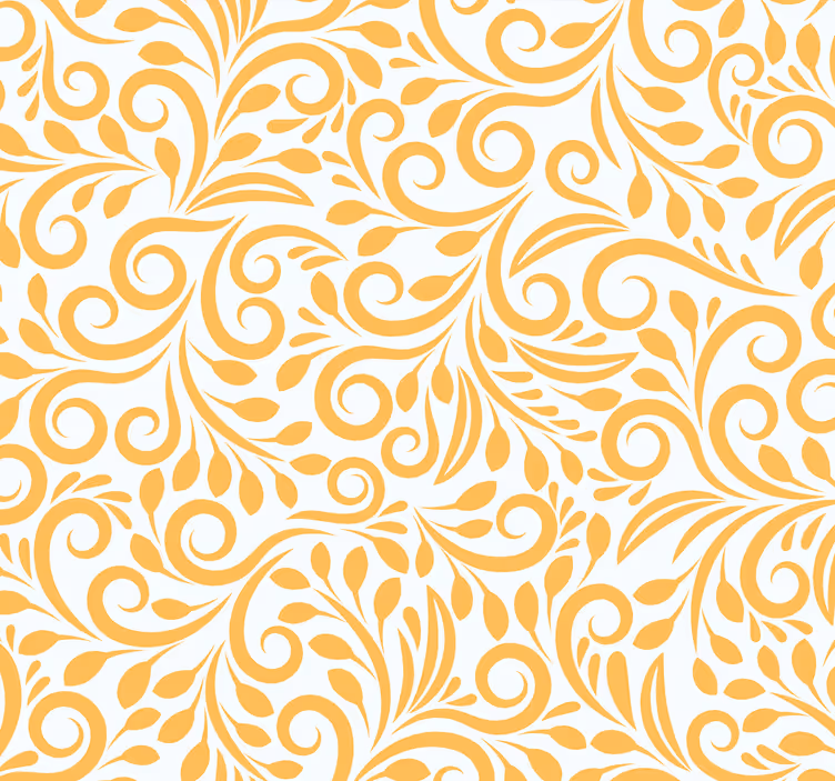 Kitchen blind with yellow polish flowers - TenStickers