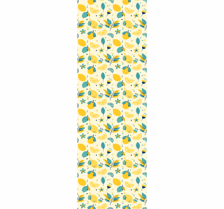 Kitchen blind with whimsical lemons design - TenStickers