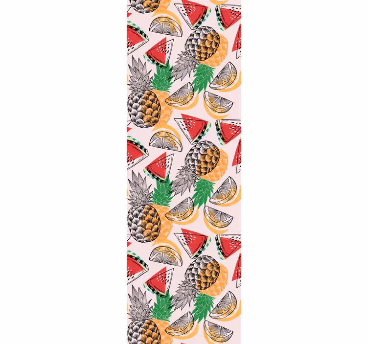 Kitchen blind summer print pineapple - TenStickers