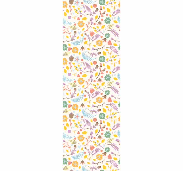 Kitchen blind with typical polish flowers pattern - TenStickers