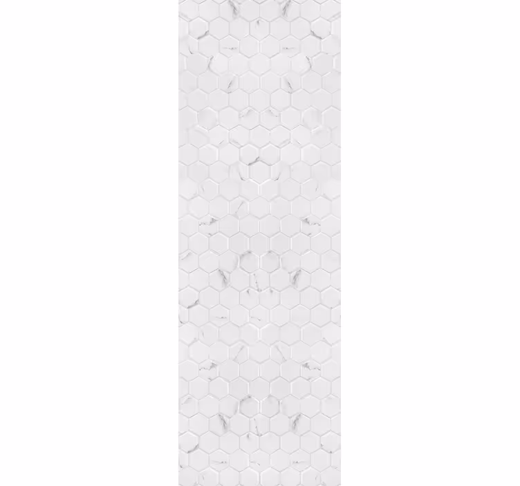 Kitchen blind elegant grey hexagon tiles - TenStickers