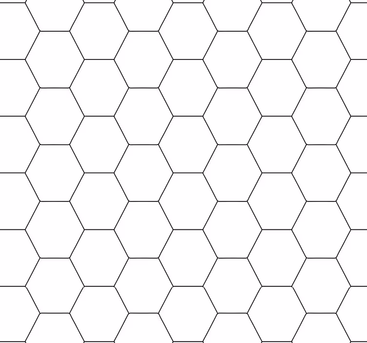Kitchen blind black and white honeycomb - TenStickers