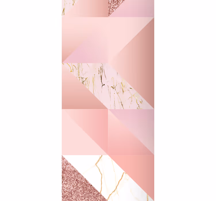 Dining room blind in pink gold marble - TenStickers
