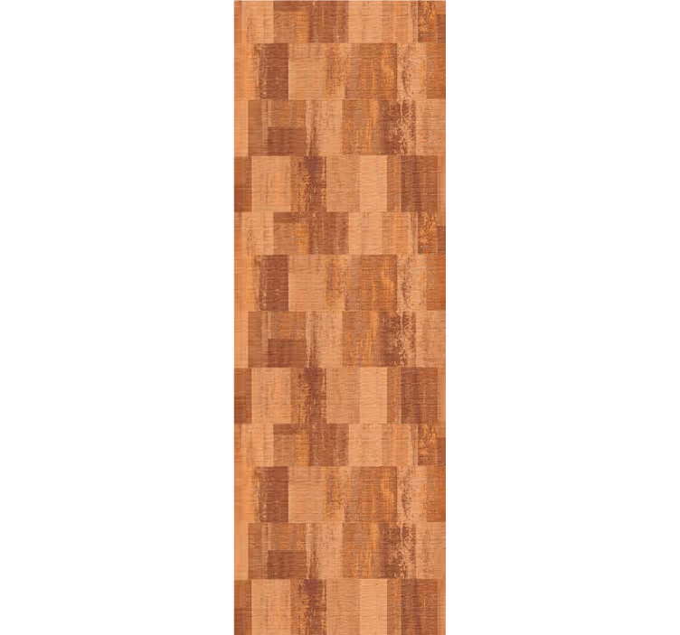 Dining room blind with terracotta squares pattern - TenStickers