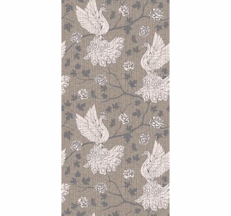 Yute birds dining room blind - TenStickers