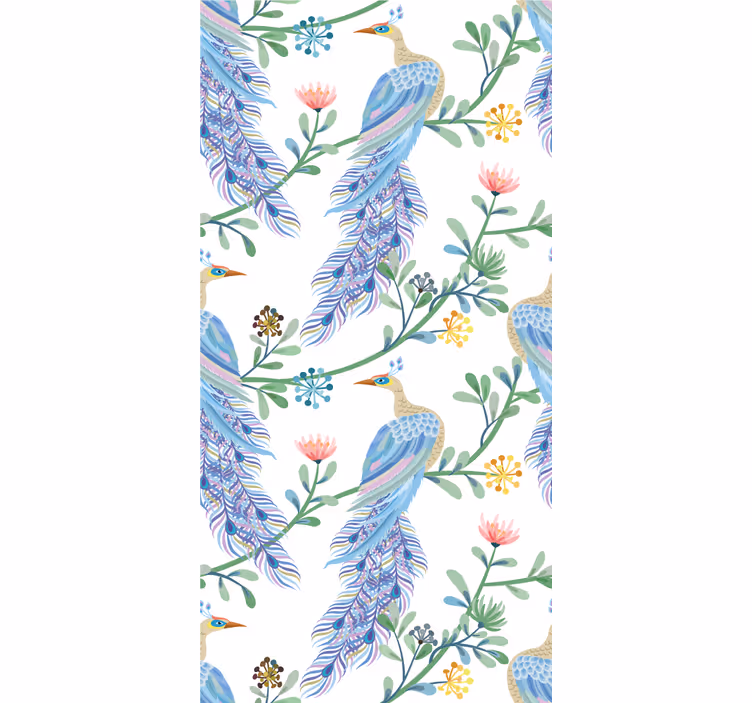 Dining room blind birds in paradise - TenStickers