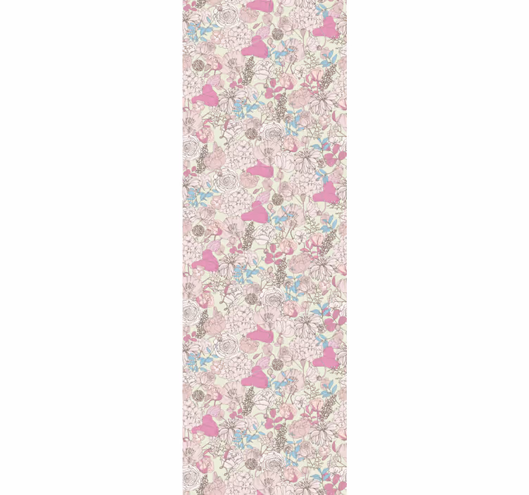 Floral grandmillenial style dining room blind - TenStickers
