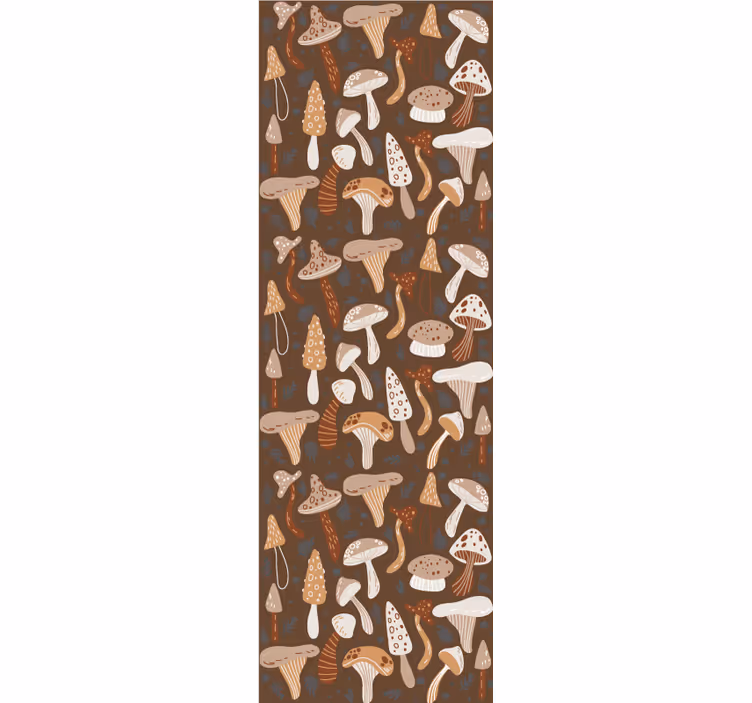 Dining room blind with forest mushrooms design - TenStickers