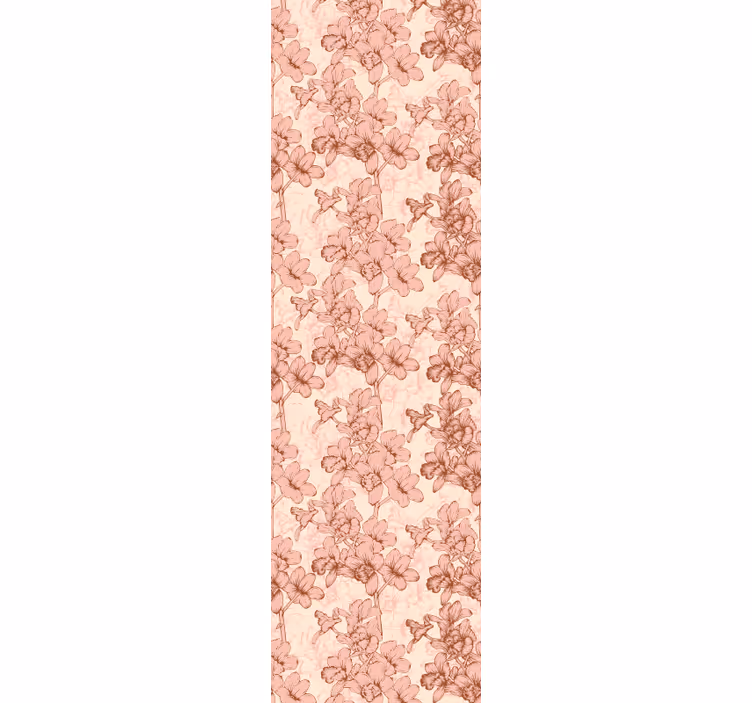 Dining room blind with vintage 3d flowers design - TenStickers