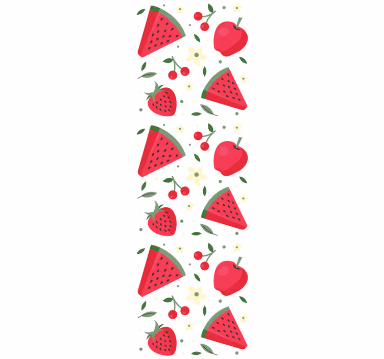 Dining room blind with variety of fruit pattern - TenStickers