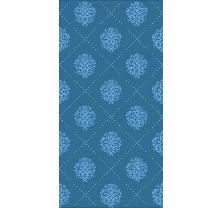 Dining room blind with floral diamond pattern - TenStickers