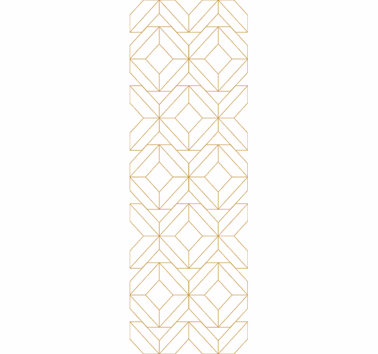 Dining room blind with contemporary geometric design - TenStickers