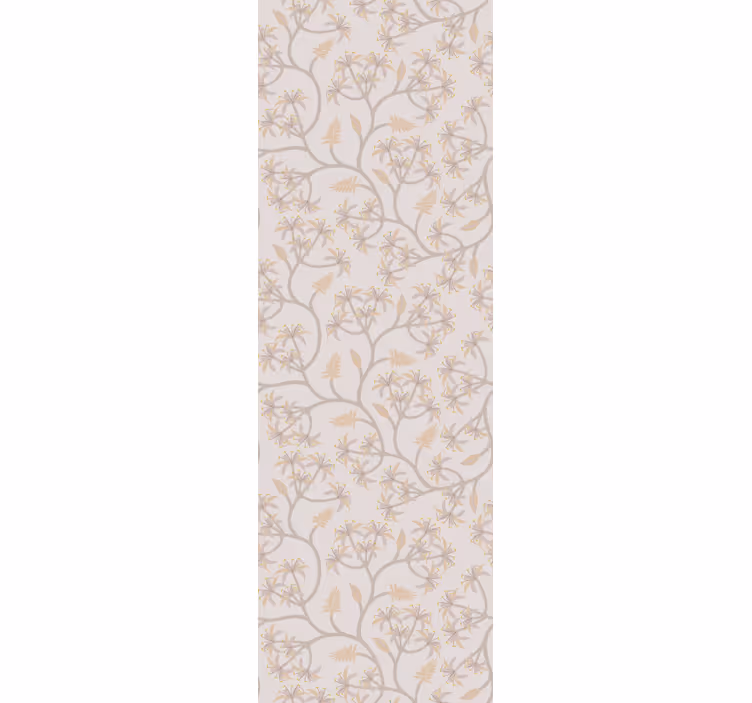 Dining room blind with elegant floral branches - TenStickers