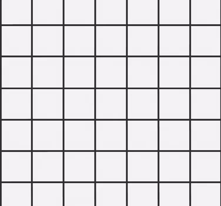 Dining room blind with irregular checkboard pattern - TenStickers