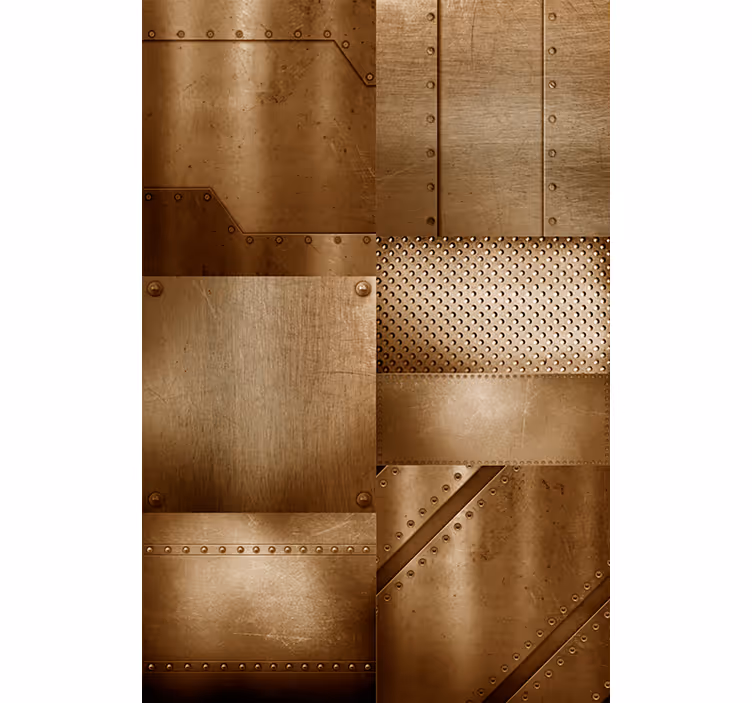 Dining room blind brass mosaic design - TenStickers