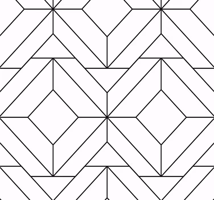 Dining room blind with nordic geometric patterns - TenStickers