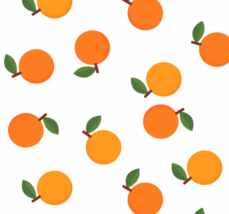 Elegant oranges dining room blind - TenStickers