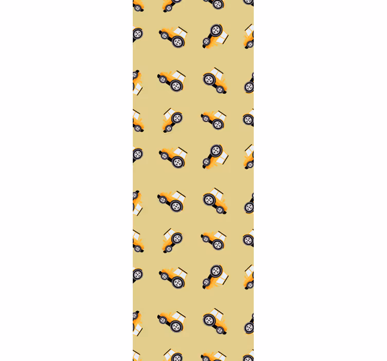 Childrens blind featuring cute construction trucks - TenStickers