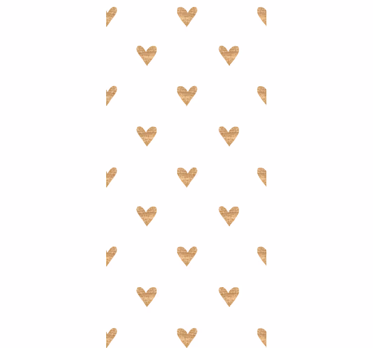 Childrens blind golden heart on white background - TenStickers