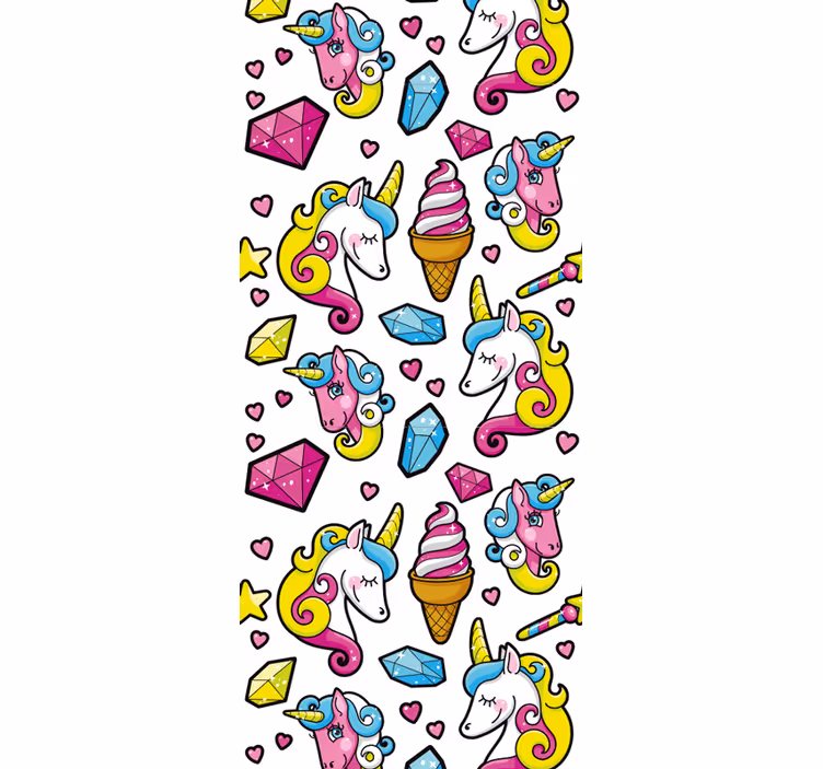 Childrens blind unicorn fantasy design - TenStickers