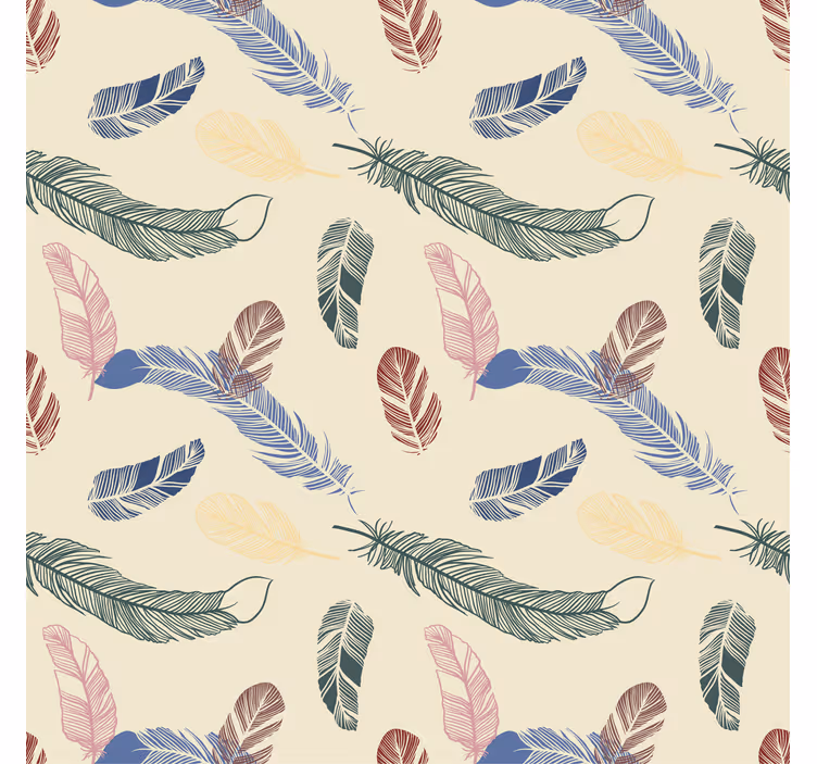 Childrens blind with colorful feathers - TenStickers