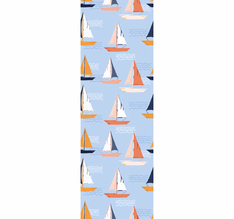 Childrens blind with happy sailboat pattern - TenStickers