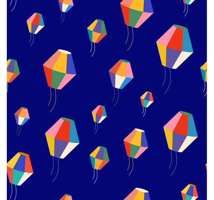 Childrens blind featuring hot air balloons design - TenStickers